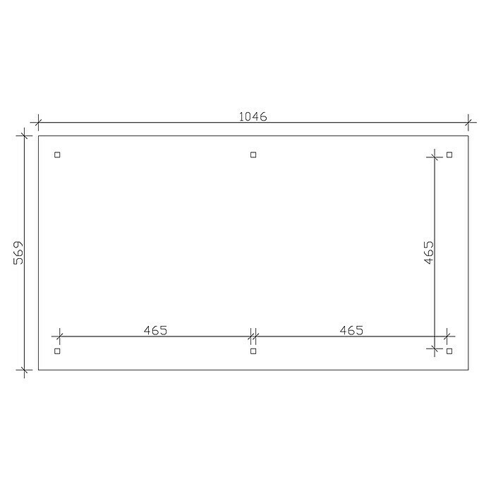 Skan Holz Pavillon Orleans 4L x B: 1.046 x 569 cm, Nussbaum Sketch