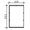 SKAN HOLZ CrossCube Gartenhaus-Anbau Crosscube (B x H: 168 x 223 cm, Passend für: Skan Holz Crosscube Gartenhäuser Sydney/Brisbane 3 + 4, Schiefergrau) | BAUHAUS