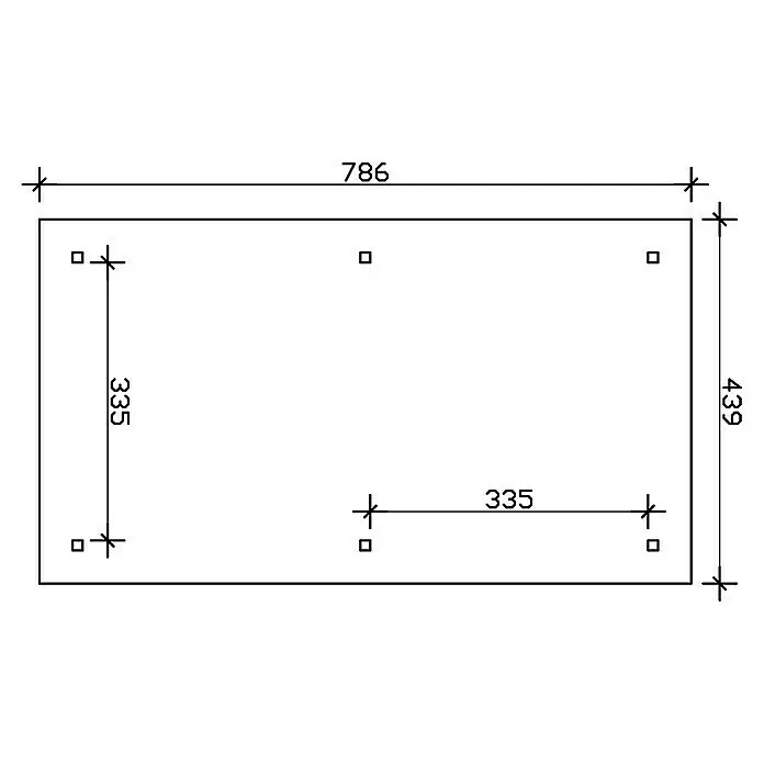 Skan Holz Carport TaunusAußenmaß inkl. Dachüberstand (B x T): 4,39 x 7,86 m, Einzelcarport, Schiefergrau