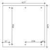 SKAN HOLZ Carport Wendland (Außenmaß inkl. Dachüberstand (B x T): 6,3 x 6,37 m, Doppelcarport, Nussbaum, Farbe Dach: Rot, Materialspezifizierung Dach: EPDM-Folie, Fichte) | BAUHAUS