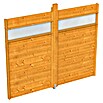 SKAN HOLZ Pavillon-Seitenwand (B x H: 270 x 209 cm, Passend für: Skan Holz Pavillon Toulouse, Eiche hell, Mit Lichtband) | BAUHAUS