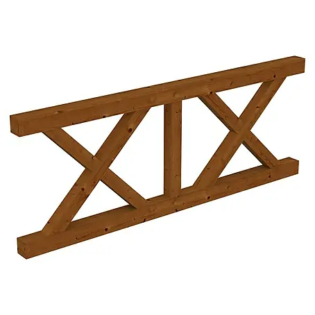 SKAN HOLZ  Brüstungsgeländer Andreaskreuz
