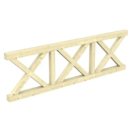 SKAN HOLZ  Brüstungsgeländer Andreaskreuz