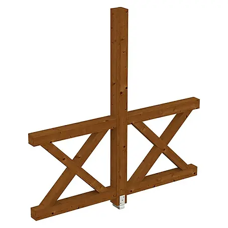 SKAN HOLZ  Seitenwand Andreaskreuz