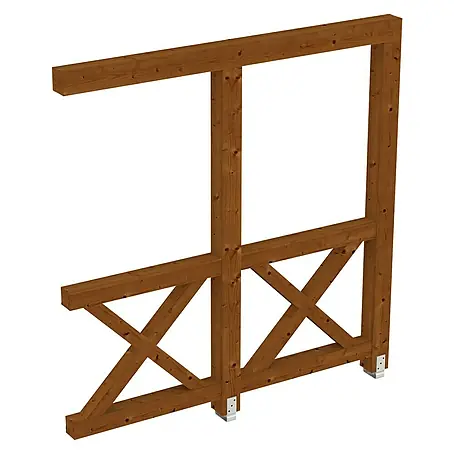 SKAN HOLZ  Seitenwand Andreaskreuz