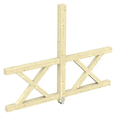 SKAN HOLZ  Seitenwand Andreaskreuz