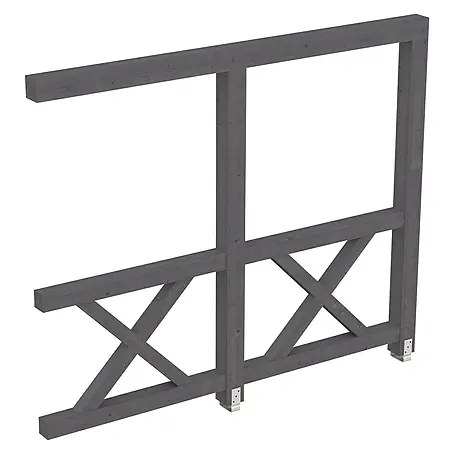 SKAN HOLZ  Seitenwand Andreaskreuz