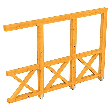 SKAN HOLZ  Seitenwand Andreaskreuz