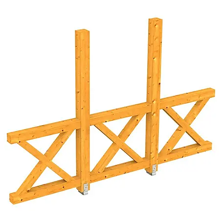 SKAN HOLZ  Seitenwand Andreaskreuz