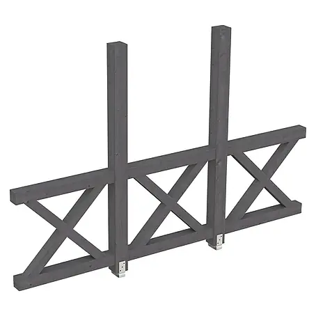 SKAN HOLZ  Seitenwand Andreaskreuz