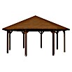 SKAN HOLZ Pavillon Nice 4 (L x B: 630 x 630 cm, Nussbaum) | BAUHAUS