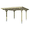 SKAN HOLZ Carport Odenwald (Außenmaß inkl. Dachüberstand (B x T): 4,28 x 5,41 m, Einzelcarport, Natur) | BAUHAUS