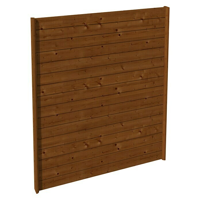 Skan Holz SeitenwandB x H: 141 mm x 200 cm, Passend für: Skan Holz Carports, Nussbaum Front View