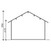 SKAN HOLZ Gartenhaus Bern 1 (Außenmaß inkl. Dachüberstand (B x T): 500 x 500 cm, Holz, Natur, Dachschalung & Dachlattung) | BAUHAUS
