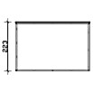 SKAN HOLZ CrossCube Gartenhaus Brisbane 4 (Außenmaß inkl. Dachüberstand (B x T): 337 x 253 cm, Holz, Schiefergrau RAL 7015) | BAUHAUS