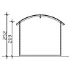 SKAN HOLZ Gartenhaus Delft (Außenmaß inkl. Dachüberstand (B x T): 290 x 310 cm, Holz, Natur) | BAUHAUS