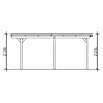 SKAN HOLZ Carport Emsland (Außenmaß inkl. Dachüberstand (B x T): 3,54 x 6,04 m, Einzelcarport, Schiefergrau, Materialspezifizierung Dach: EPDM-Folie, Fichte) | BAUHAUS