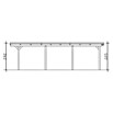 SKAN HOLZ Carport Emsland (Außenmaß inkl. Dachüberstand (B x T): 4,04 x 8,46 m, Einzelcarport, Eiche Hell, Materialspezifizierung Dach: Aluminium-Dachplatten) | BAUHAUS