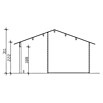 SKAN HOLZ Gartenhaus Luzern (Außenmaß inkl. Dachüberstand (B x T): 460 x 580 cm, Holz, Natur, Dachschalung & Dachlattung) | BAUHAUS