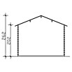 SKAN HOLZ Gartenhaus Narvik 2 (Außenmaß inkl. Dachüberstand (B x T): 340 x 400 cm, Holz, Natur) | BAUHAUS