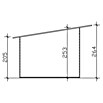 SKAN HOLZ Gartenhaus Ostende (Außenmaß inkl. Dachüberstand (B x T): 440 x 380 cm, Holz, Natur, 12 m²) | BAUHAUS