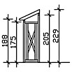 SKAN HOLZ Kaminholzregal Paul 1 (240 x 88 x 229 cm, Holz, Nussbaum) | BAUHAUS