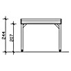 SKAN HOLZ Pavillon Toulouse (B x T: 302 x 302 cm, Holz, Schiefergrau) | BAUHAUS
