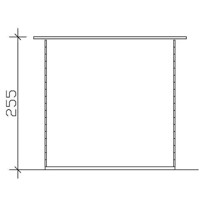 Skan Holz Gartenhaus Venlo 1Außenmaß inkl. Dachüberstand (B x T): 290 x 290 cm, Holz, Natur