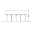 SKAN HOLZ Carport Wallgau (Außenmaß inkl. Dachüberstand (B x T): 6,2 x 7,5 m, Doppelcarport, Farbe Dach: Schwarz) | BAUHAUS