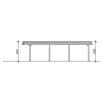 SKAN HOLZ Carport Wendland (Außenmaß inkl. Dachüberstand (B x T): 4,09 x 8,7 m, Einzelcarport, Natur, Farbe Dach: Anthrazit, Materialspezifizierung Dach: EPDM-Folie, Fichte) | BAUHAUS