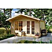 SKAN HOLZ Gartenhaus Stavanger 1 (Außenmaß inkl. Dachüberstand (B x T): 420 x 400 cm, Holz, Natur) | BAUHAUS