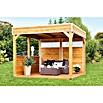 SKAN HOLZ Pavillon-Seitenwand (B x H: 270 x 209 cm, Passend für: Skan Holz Pavillon Toulouse, Eiche hell, Mit Lichtband) | BAUHAUS