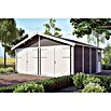 SKAN HOLZ Garage Varberg 3 (Außenmaß inkl. Dachüberstand (B x T): 610 x 585 cm, Grau) | BAUHAUS