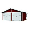 SKAN HOLZ Garage Varberg 3 (Außenmaß inkl. Dachüberstand (B x T): 610 x 585 cm, Rot) | BAUHAUS