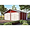 SKAN HOLZ Garage Varberg 3 (Außenmaß inkl. Dachüberstand (B x T): 610 x 585 cm, Rot) | BAUHAUS