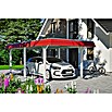 SKAN HOLZ Carport Wendland (3,62 x 6,28 m, Einzelcarport, Weiß, Farbe Dach: Rot, Dachschalung mit EPDM-Folie) | BAUHAUS