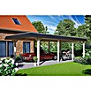 SKAN HOLZ Carport Wendland (Außenmaß inkl. Dachüberstand (B x T): 4,09 x 8,7 m, Einzelcarport, Natur, Farbe Dach: Anthrazit, Materialspezifizierung Dach: EPDM-Folie, Fichte) | BAUHAUS