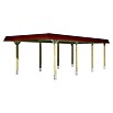 SKAN HOLZ Carport Wendland (Außenmaß inkl. Dachüberstand (B x T): 4,09 x 8,7 m, Einzelcarport, Schiefergrau, Materialspezifizierung Dach: Aluminium-Dachplatten, Ohne Abstellraum) | BAUHAUS