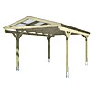 SKAN HOLZ Carport Westerwald (Außenmaß inkl. Dachüberstand (B x T): 3,62 x 6,48 m, Einzelcarport, Natur) | BAUHAUS
