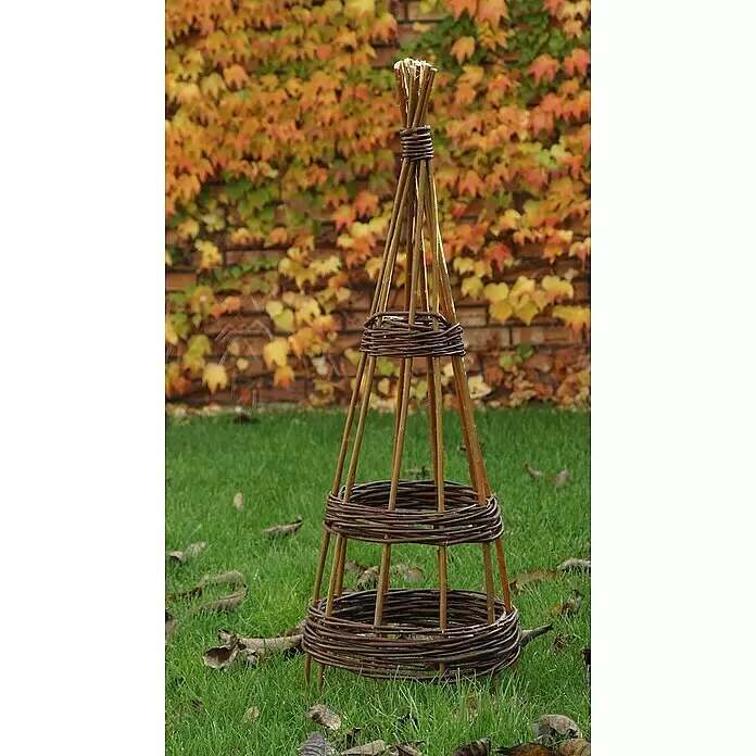 Rankhilfe - Höhe: 90 cm, Weide, Naturbraun - Stimmungsaufnahme