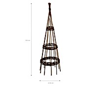 Rankhilfe (Höhe: 130 cm, Weide, Naturbraun) | BAUHAUS