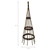 Rankhilfe (Höhe: 150 cm, Weide, Naturbraun) | BAUHAUS