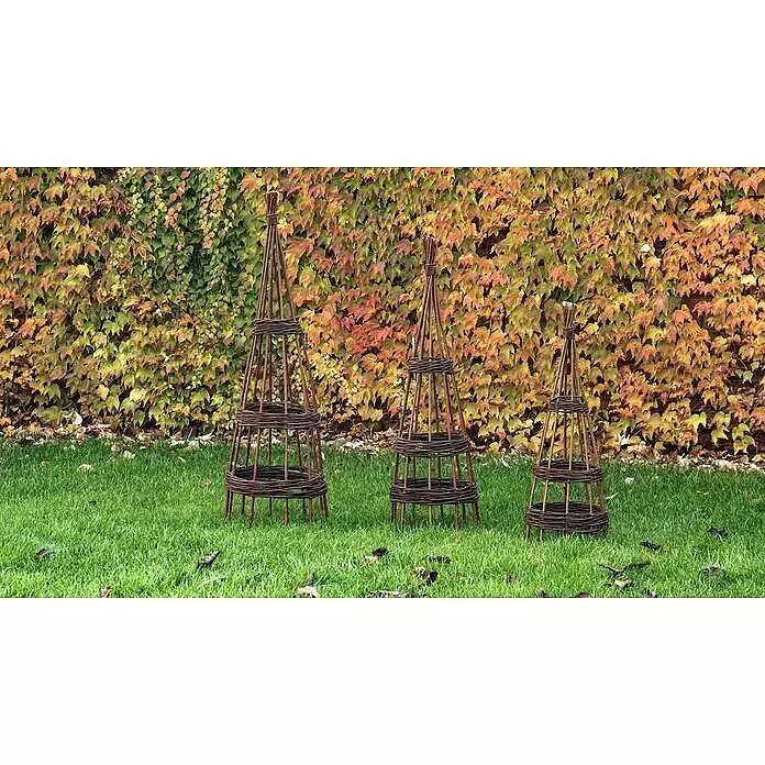 Rankhilfe - Höhe: 170 cm, Weide, Naturbraun - Stimmungsaufnahme