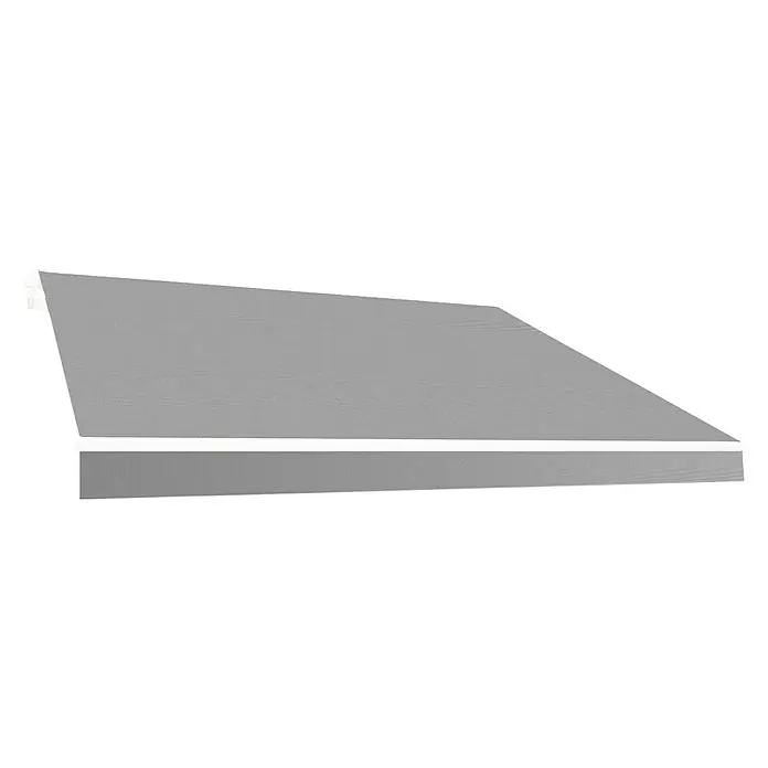 SmartSun Lona para toldo Acrílica - Gris, Ancho: 4 m, Caída: 2,5 m - Primer plano de un elegante producto gris perfecto para uso exterior, que proporciona sombra y mejora el diseño.