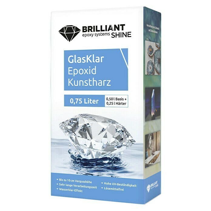 Epoxidharz Kunstharz Brilliant Shine (Glasklar, 0,75 l) | BAUHAUS