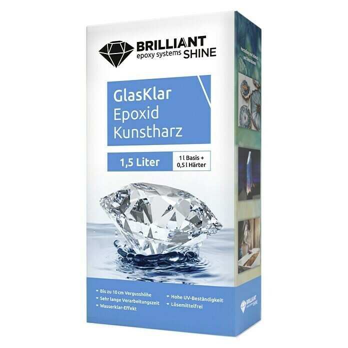 Epoxidharz Kunstharz Brilliant Shine (Glasklar, 1,5 l) | BAUHAUS