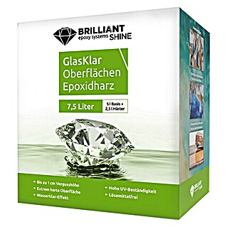 Epoxidharz Oberflächenharz Brilliant Shine (Glasklar, 7,5 l)