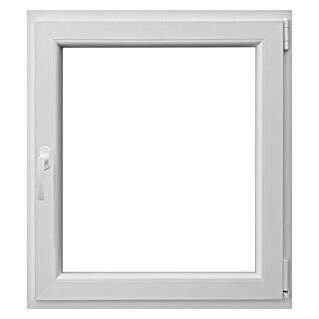 PVC prozor s kvakom (Š x V: 80 x 90 cm, DIN desno, Bijele boje)