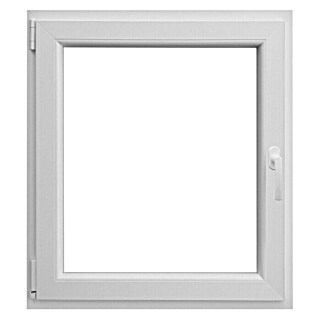 PVC prozor s kvakom (Š x V: 80 x 90 cm, DIN lijevo, Bijele boje)
