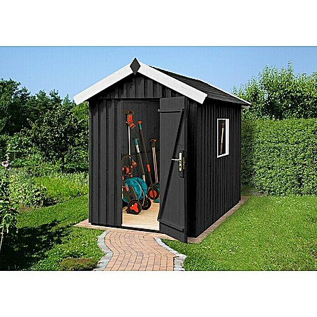 Weka Gerätehaus Schwedenhaus (Außenmaß inkl. Dachüberstand (B x T): 200 x 208 cm, Holz, 2,722 m², Wandstärke: 32 mm)